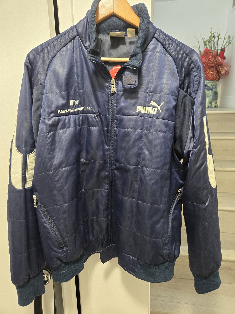 Puma BMW Williams F1 Team Navy Quilted Jacket
